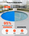 VEVOR Solar Pool Cover, 27 ft Round, 16 Mil, Blue - Image 5