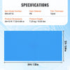 VEVOR Solar Pool Cover, 24 x 12 ft Rectangle Solar Blanket for Pools, Inground Above Ground Swimming Pool Solar Cover, 12 mil Solar Covers Blue
