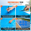 VEVOR Solar Pool Cover, 24 x 12 ft Rectangle Solar Blanket for Pools, Inground Above Ground Swimming Pool Solar Cover, 8 mil Solar Covers Blue
