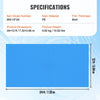 VEVOR Solar Pool Cover, 24 x 12 ft Rectangle Solar Blanket for Pools, Inground Above Ground Swimming Pool Solar Cover, 8 mil Solar Covers Blue
