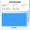 VEVOR Solar Pool Cover, 28 x 14 ft Rectangle Solar Blanket for Pools, Inground Above Ground Swimming Pool Solar Cover, 8 mil Solar Covers Blue