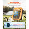 VEVOR Solar Fence Charger,  0.3J 8 kV Solar Powered Fence Charger, 1.86 Miles Range, Weather-Resistant Electric Fence Energizer Kit, 7 Days Runtime, for Livestock, Poultry, Garden Protection