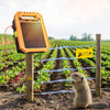VEVOR Solar Fence Charger,  0.3J 8 kV Solar Powered Fence Charger, 1.86 Miles Range, Weather-Resistant Electric Fence Energizer Kit, 7 Days Runtime, for Livestock, Poultry, Garden Protection