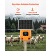 VEVOR Solar Fence Charger,  0.6J 8kV Solar Powered Fence Charger, 1.86 Miles Range, Electric Fence Energizer Kit, Keep Out Predators, 4-5 Days Runtime, for Livestock, Poultry, Garden Protection