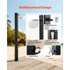 VEVOR 9.2 Gal Solar Heated Shower, 6.4ft Showerhead Height Outdoor Shower, with Foot Faucet & Soap Box Rack, Hot & Cold Water Adjustment, Freestanding for Backyard Poolside Beach Pool,Black