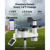 VEVOR 7-in-1 Wi-Fi Weather Station with APP, 7.5-Inch VA Display, Wireless Solar Powered Outdoor Sensor, Rain Gauge, Indoor Outdoor for Weather Forecast, Wind Speed, Temperature, Humidity, Rainfall