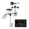 VEVOR 7-in-1 Wireless Weather Station, 7.5-Inch VA Display, Solar Powered Outdoor Sensor, Rain Gauge, Indoor Outdoor for Weather Forecast, Temperature, Humidity, Wind Speed and Direction (No WiFi)
