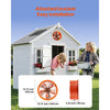 VEVOR Gable Mount Fan, 14 Inch Solar Power Attic Exhaust Fan with Adjustable Thermostat & Outer Mesh, 1300 CFM House Ventilator Cool Upto 1850 Sq.Ft, Quiet Ventilation for Roof, Garage, Shop, Black