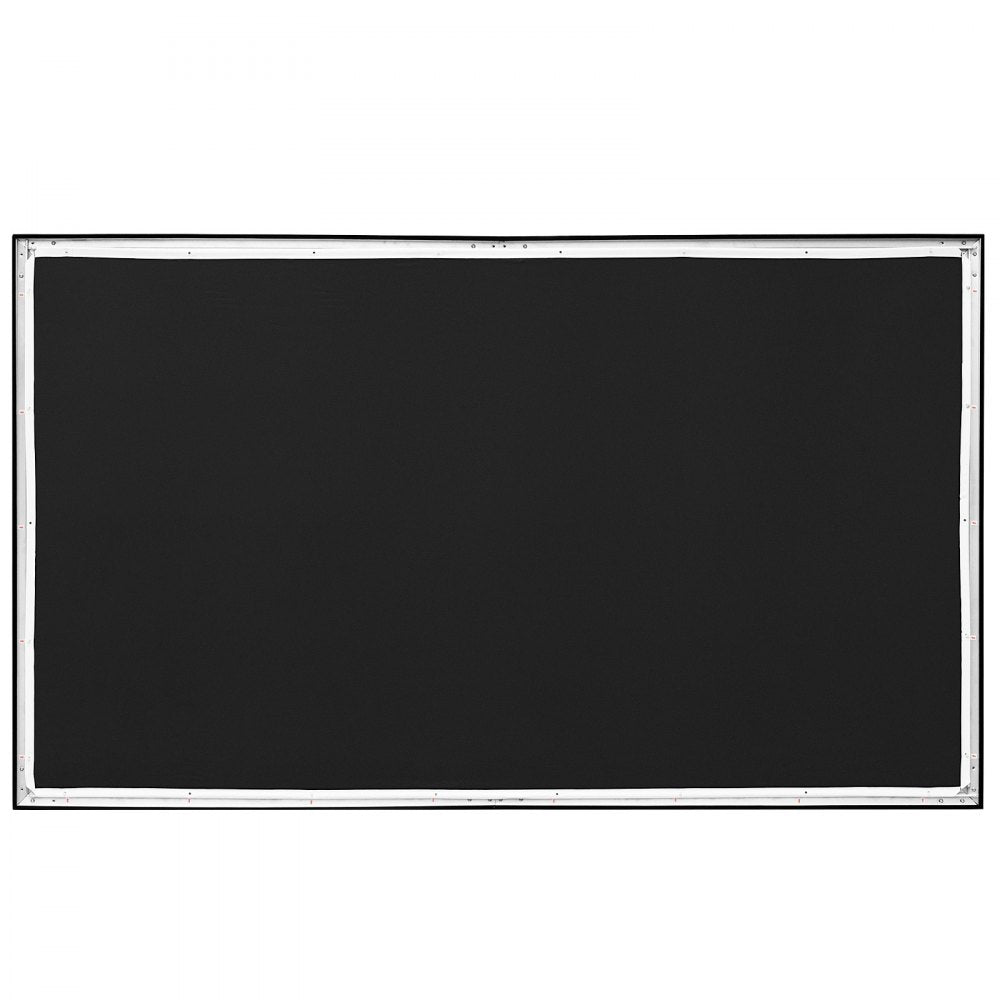 VEVOR Projector Screen Fixed Frame 100inch Diagonal 16:9 4K HD Movie Projector Screen with Aluminum Frame Projector Screen Wall Mounted for Home Theater Office Use