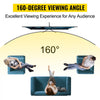 VEVOR Tripod Projector Screen with Stand 90 inch 16:9 4K HD Projection Screen Stand Wrinkle-Free Height Adjustable Portable Screen for Projector Indoor & Outdoor for Movie, Home Cinema, Gaming, Office