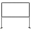 VEVOR Outdoor Movie Screen with Stand, 90\" Portable Movie Screen, 16:9 HD Wide Angle Outdoor Projector Screen, Front & Rear Projection, with Storage Bag & Stand for Office Home Theater Outdoor Indoor