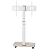 VEVOR Rolling TV Stand, Mobile TV Cart for 32-70 Inch Screens, 25° Left-Right Rotation and Height Adjustable TV Mount on Wheels, Holds up to 99 lbs for Corner, Bedroom, Outdoor, Max VESA 600x400mm