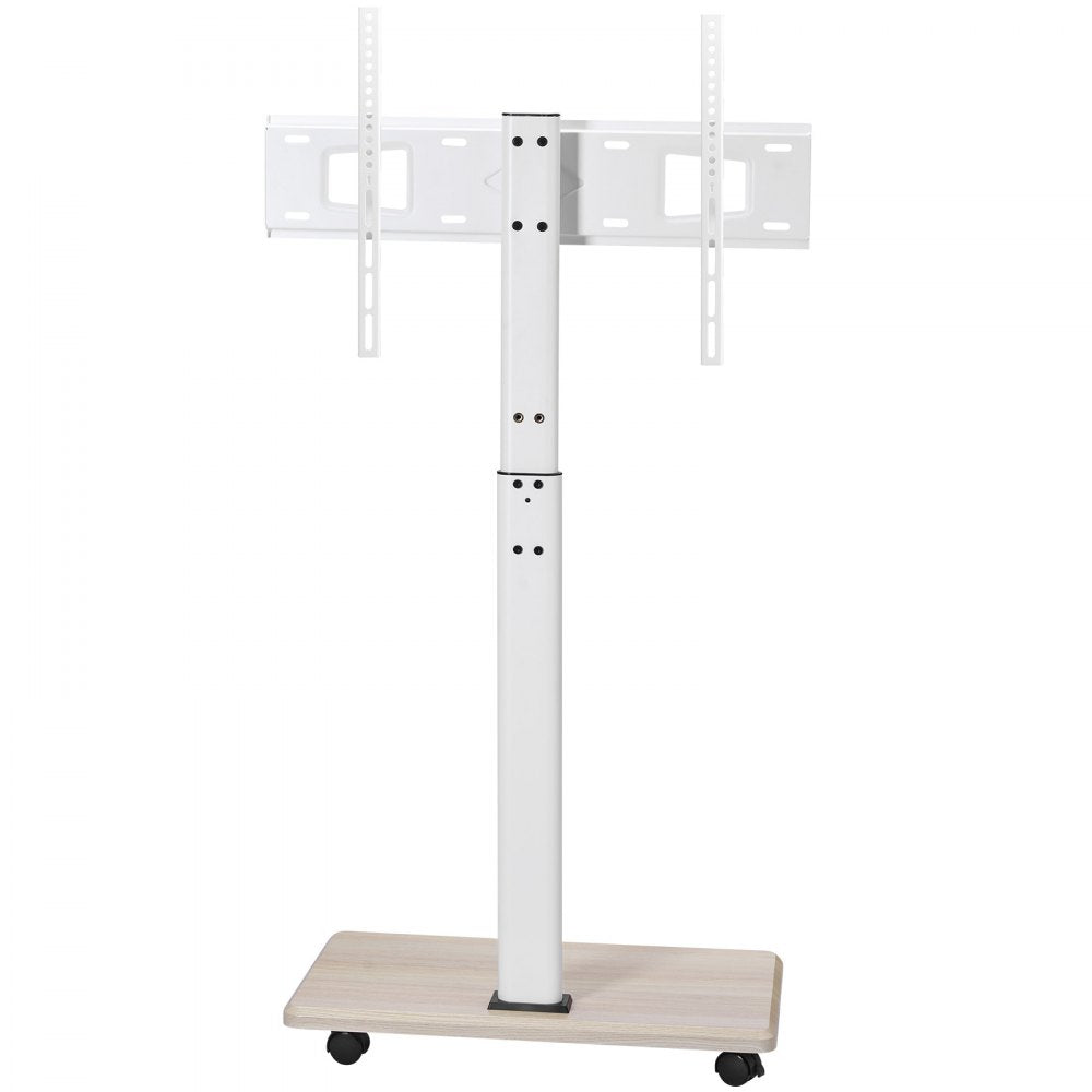 VEVOR Rolling TV Stand, Mobile TV Cart for 32-70 Inch Screens, 25° Left-Right Rotation and Height Adjustable TV Mount on Wheels, Holds up to 99 lbs for Corner, Bedroom, Outdoor, Max VESA 600x400mm