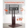 VEVOR Universal TV Stand, Table Top TV Stand for 32-70 inch Screens, Swivel and Height Adjustable TV Mount Stand Holds up to 99 lbs with Power Strip, for Living Room, Bedroom, MAX VESA 600 x 400 mm