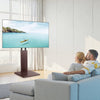 VEVOR Universal TV Stand, Table Top TV Stand for 32-70 inch Screens, Swivel and Height Adjustable TV Mount Stand Holds up to 99 lbs with Power Strip, for Living Room, Bedroom, MAX VESA 600 x 400 mm