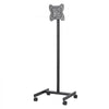 VEVOR Rolling TV Stand, Mobile TV Cart for 17-55 Inch Screens, Portrait to Landscape, Portable TV Stand with Wheels Holds up to 44 lbs for Living Room, Bedroom, Office, Outdoor, Max VESA 200x200mm