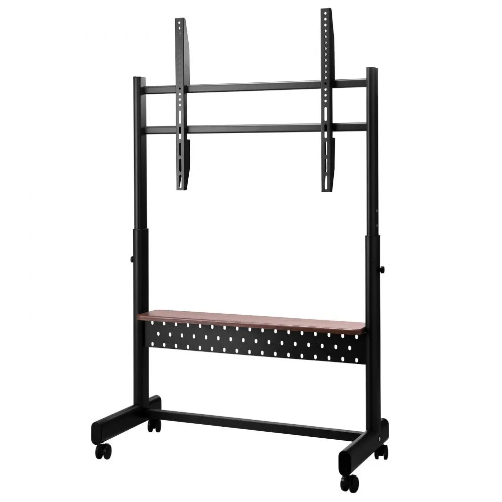 VEVOR Rolling TV Stand, Mobile TV Cart for 55-100 Inch Screens, Height Adjustable Portable Monitor Stand with Tray, Holds up to 205 lbs for Living Room, Bedroom, Office, Outdoor Max VESA 800 x 600 mm