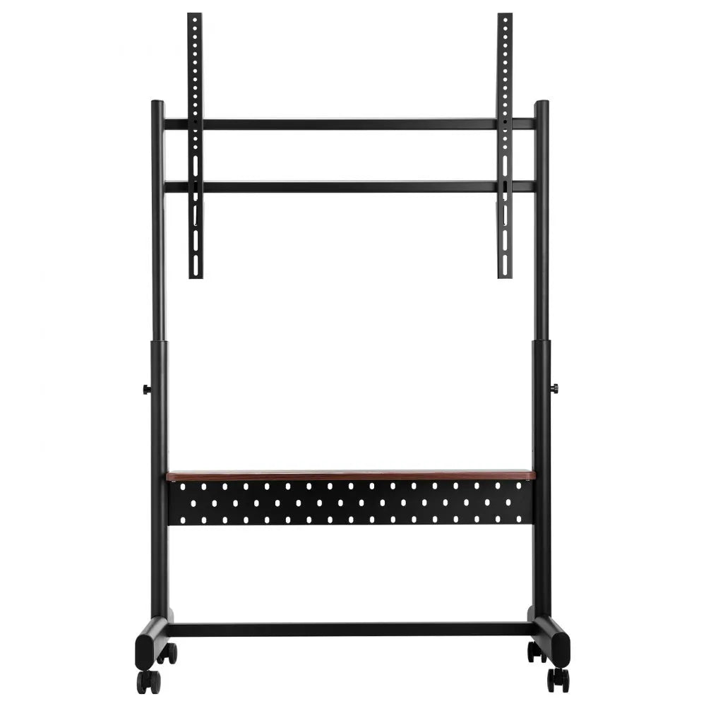 VEVOR Rolling TV Stand, Mobile TV Cart for 55-100 Inch Screens, Height Adjustable Portable Monitor Stand with Tray, Holds up to 205 lbs for Living Room, Bedroom, Office, Outdoor Max VESA 800 x 600 mm