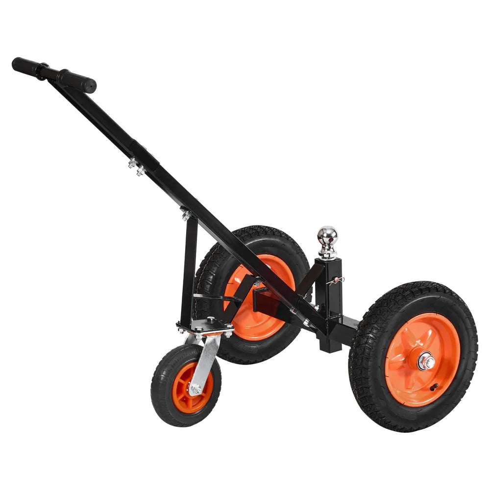 VEVOR Trailer Dolly, 1200lbs Tongue Weight Capacity, Carbon Steel Trailer Mover with 2 inch Ball, 15.2 inch Pneumatic Tires, Portable Tow Dolly for Moving RV Trailer