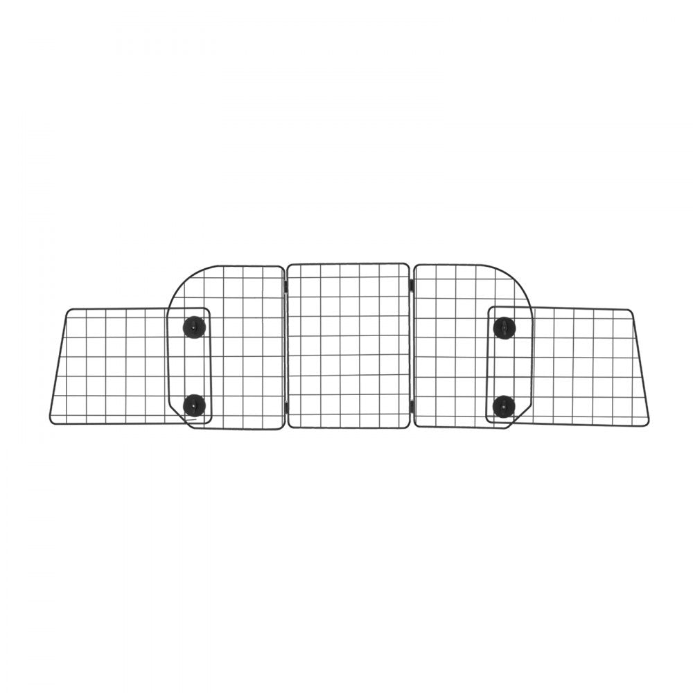 VEVOR Dog Car Barrier, 36.6"-60" Adjustable Car Divider for Trunk Cargo Area, Universal-Fit Back Seat Heavy-Duty Wire Mesh Dogs Separator Guard Net, Vehicle Pet Barrier for Sedans, Trucks and SUVs