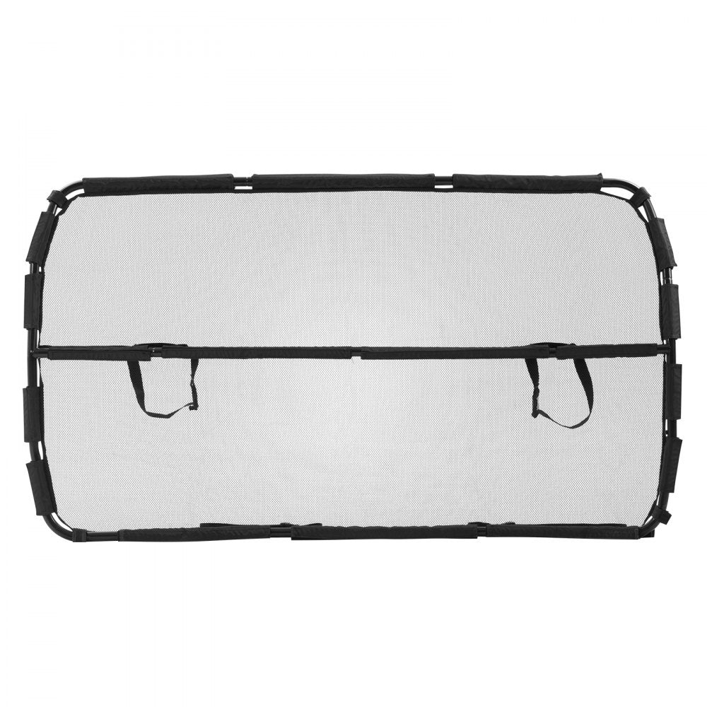 VEVOR Dog Car Barrier, 56" Wide Car Divider for Front Seats Installation, Vehicle Pet Barrier with See Through Net Mesh, Universal-Fit Dog Car Barrier for Full-size Sedans, Trucks, and SUVs, Black