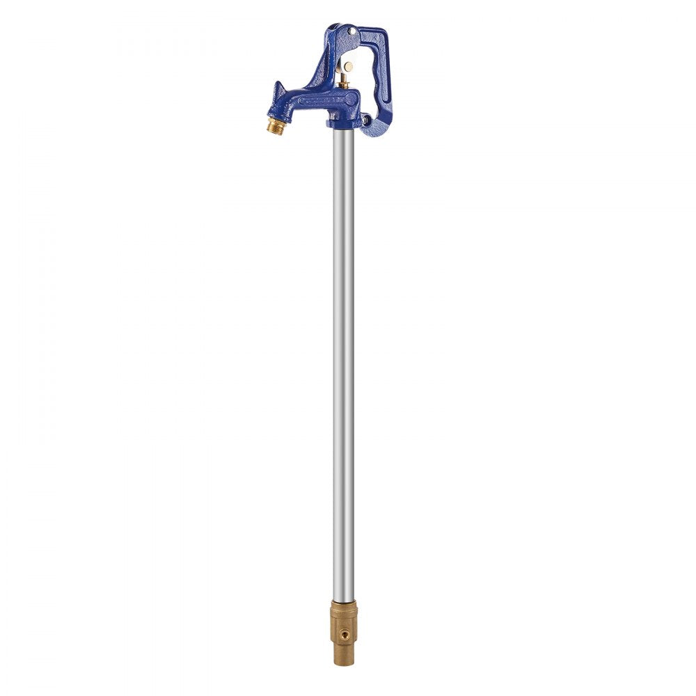 VEVOR Frost Proof Yard Hydrant, 4.25 FT Freeze-Proof Outdoor Faucet with 24" Bury Dept, 3/4" NPT Pipe Connection & 3/4" NH Hose Coupling, Heavy-Duty Cast Iron Hydrant for Yard, Garden, Farm Irrigation