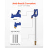 VEVOR Frost Proof Yard Hydrant, 3.25FT Freeze-Proof Outdoor Faucet with 12" Bury Dept, 3/4" NPT Pipe Connection & 3/4" NH Hose Coupling, Heavy-Duty Cast Iron Hydrant for Yard, Garden, Farm Irrigation