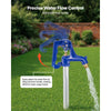 VEVOR Frost Proof Yard Hydrant, 6.22FT Freeze-Proof Outdoor Faucet with 48" Bury Depth, 3/4" NPT Pipe Connection, Lever Handle + Handwheel, No Lead Freezeless Hydrant for Yard Garden Farm Irrigation