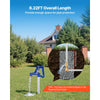 VEVOR Frost Proof Yard Hydrant, 6.22FT Freeze-Proof Outdoor Faucet with 48" Bury Depth, 3/4" NPT Pipe Connection, Lever Handle + Handwheel, No Lead Freezeless Hydrant for Yard Garden Farm Irrigation