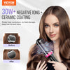 VEVOR Hair Blow Dryer Brush, 4 in 1 Ionic Hair Dryer and Styler Volumizer with 2.56" Ceramic Coating Oval Barrel & 3 Heat Settings, Professional Hot Air Styling Brush for Straightening Drying Curling