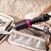 VEVOR Hair Blow Dryer Brush, 4 in 1 Ionic Hair Dryer and Styler Volumizer with 2.56" Ceramic Coating Oval Barrel & 3 Heat Settings, Professional Hot Air Styling Brush for Straightening Drying Curling