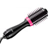 VEVOR Hair Blow Dryer Brush, 4 in 1 Ionic Hair Dryer and Styler Volumizer with 2.56" Ceramic Coating Oval Barrel & 3 Heat Settings, Professional Hot Air Styling Brush for Straightening Drying Curling