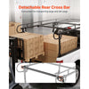 VEVOR Truck Ladder Rack 1500LBS Capacity Universal Over-Cab Trucks Bed Rack, 51.2"-75" Adjustable for Kayak Surfboard Lumber, Non-Drilling Installation, Heavy Duty Steel Support for Long Heavy Cargo
