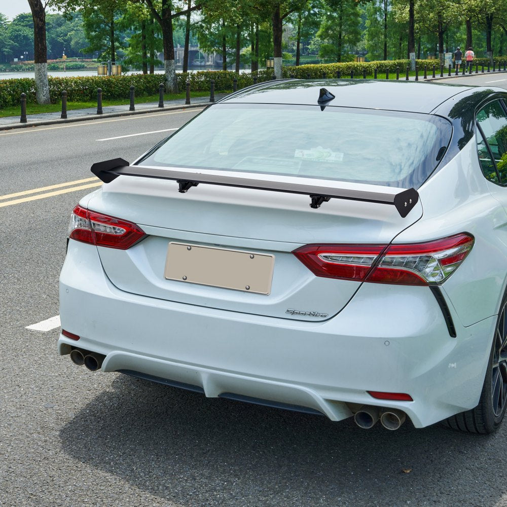 VEVOR GT Wing Car Spoiler, 43.3 inch Universal Spoiler with Single Deck, Adjustable Lightweight Aluminum, Car Rear Spoiler Wing, Racing Spoiler BGW/JDM Drift Black