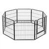 VEVOR Dog Playpen 24 Inch 8 Panels Foldable Metal Exercise Pen Pet Fence, Indoor/Outdoor Heavy Duty Puppy Crate Kennel with Door for Dogs, Cats or Small Animals, Portable for RV Camping, Yard, Black