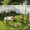 VEVOR Dog Playpen 40 Inch 16 Panels Foldable Metal Exercise Pen Pet Fence, Indoor/Outdoor Heavy Duty Puppy Crate Kennel with Door for Large/Small Dogs and Cats, Portable for RV Camping, Yard, Black