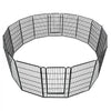 VEVOR Dog Playpen 40 Inch 16 Panels Foldable Metal Exercise Pen Pet Fence, Indoor/Outdoor Heavy Duty Puppy Crate Kennel with Door for Large/Small Dogs and Cats, Portable for RV Camping, Yard, Black