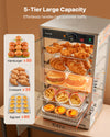 VEVOR 5-Tier Food Warmer Display - large capacity example graphic