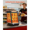 VEVOR 3-Tier Commercial Food Warmer Display, 800W Food Display Warmer with LED Light, Top Storage and Adjustable Shelves, 86℉~185℉ Steam Heating, 60 Qt /57L for Hamburger, Pizza, Bread, Fried Chicken