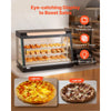 VEVOR 3-Tier Commercial Food Warmer Display, 1400W Food Display Warmer with LED Light, Top Storage and Adjustable Shelves, 86℉~185℉ Steam Heating, 137Qt/130L for Hamburger, Pizza, Bread, Fried Chicken
