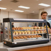 VEVOR 3-Tier Commercial Food Warmer Display, 1600W Food Display Warmer with LED Light, Top Storage and Adjustable Shelves, 86℉~185℉ Steam Heating, 190Qt/180L for Hamburger, Pizza, Bread, Fried Chicken
