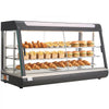 VEVOR 3-Tier Commercial Food Warmer Display, 1600W Food Display Warmer with LED Light, Top Storage and Adjustable Shelves, 86℉~185℉ Steam Heating, 190Qt/180L for Hamburger, Pizza, Bread, Fried Chicken