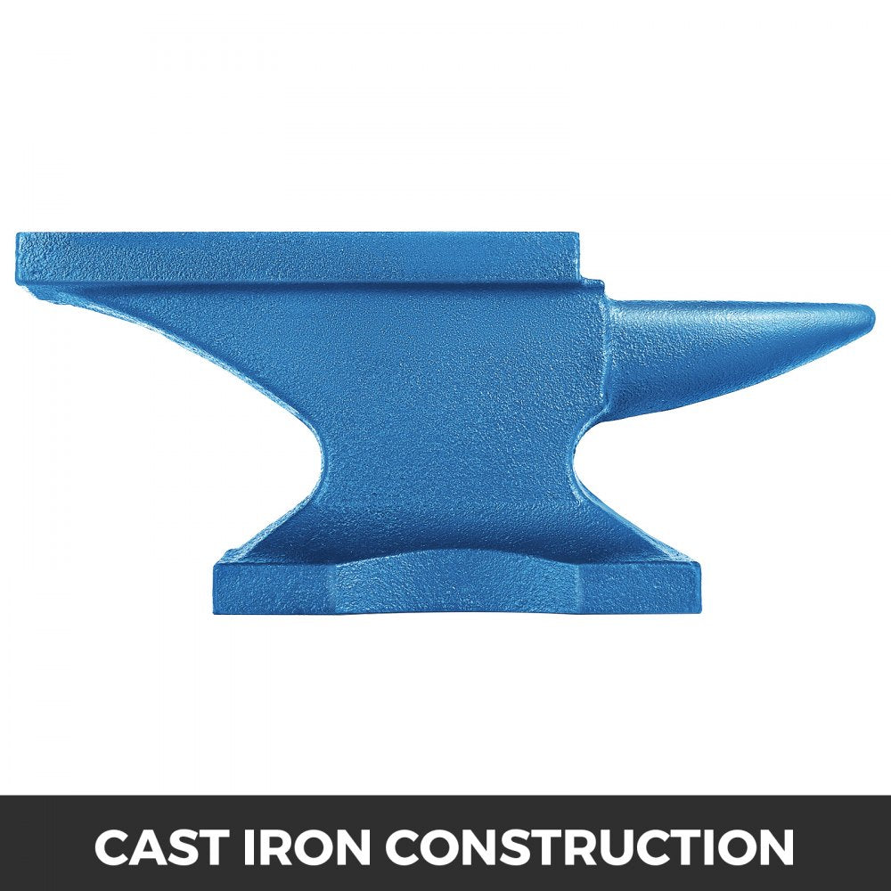 VEVOR Single Horn Anvil Cast Iron Anvil Blacksmith for Sale Forge Tools and Equipment Anvil Rugged Round Horn Anvil Blacksmith Jewelers Metalsmith Blacksmith Tool 24Lbs