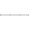 VEVOR Pipe Stair Handrail, 10FT Staircase Handrail, 440LBS Load Capacity Carbon Steel Pipe Handrail, Industrial Pipe Handrail with Wall Mount Support, Round Corner Wall Handrailing for Indoor, Outdoor