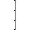 VEVOR Pipe Stair Handrail, 10FT Staircase Handrail, 440LBS Load Capacity Carbon Steel Pipe Handrail, Industrial Pipe Handrail with Wall Mount Support, Round Corner Wall Handrailing for Indoor, Outdoor