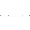 VEVOR Pipe Stair Handrail, 13FT Staircase Handrail, 440LBS Load Capacity Carbon Steel Pipe Handrail, Industrial Pipe Handrail with Wall Mount Support, Round Corner Wall Handrailing for Indoor, Outdoor