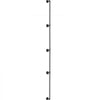 VEVOR Pipe Stair Handrail, 13FT Staircase Handrail, 440LBS Load Capacity Carbon Steel Pipe Handrail, Industrial Pipe Handrail with Wall Mount Support, Round Corner Wall Handrailing for Indoor, Outdoor