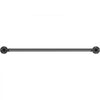 VEVOR Pipe Stair Handrail, 3FT Staircase Handrail, 440LBS Load Capacity Carbon Steel Pipe Handrail, Industrial Pipe Handrail with Wall Mount Support, Round Corner Wall Handrailings for Indoor, Outdoor