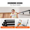 VEVOR Pipe Stair Handrail, 5FT Staircase Handrail, 440LBS Load Capacity Carbon Steel Pipe Handrail, Industrial Pipe Handrail with Wall Mount Support, Round Corner Wall Handrailings for Indoor, Outdoor