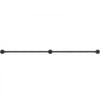 VEVOR Pipe Stair Handrail, 7FT Staircase Handrail, 440LBS Load Capacity Carbon Steel Pipe Handrail, Industrial Pipe Handrail with Wall Mount Support, Round Corner Wall Handrailings for Indoor, Outdoor